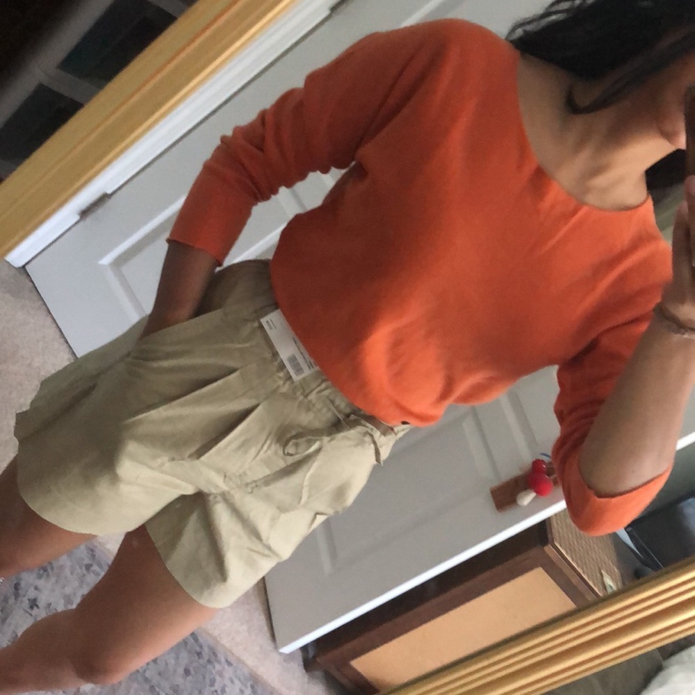 Uniqlo High Waisted Lenin Paper Bag Shorts XS/S